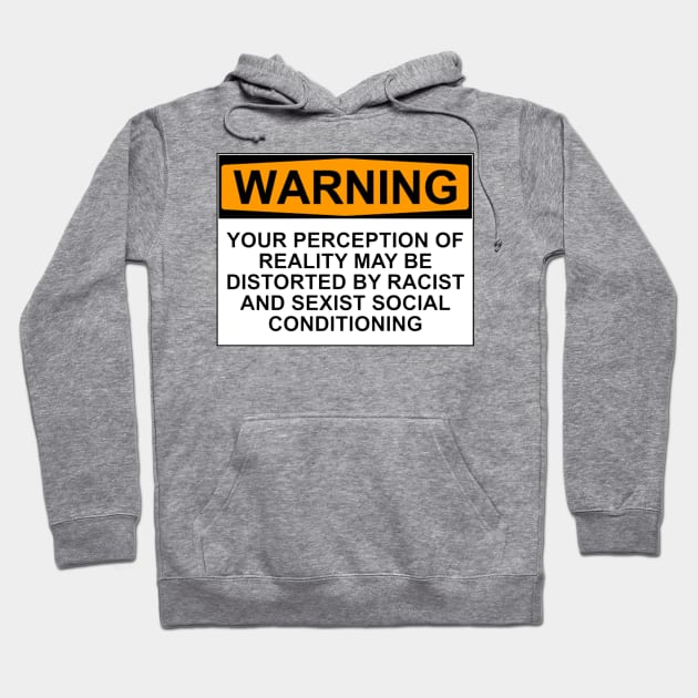 Warning - Your Perception May Be Distorted Hoodie by wanungara